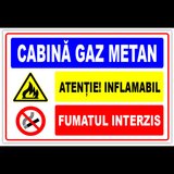 Semn pentru cabina cu gaz metan
